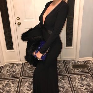 Long sleeve gown
